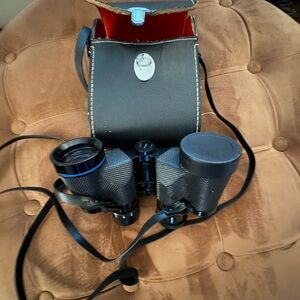 JCPenney Vintage Black Binoculars with Carrying Case